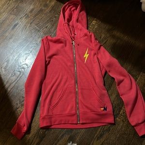 Aviator Nation Red Zip Up woman’s